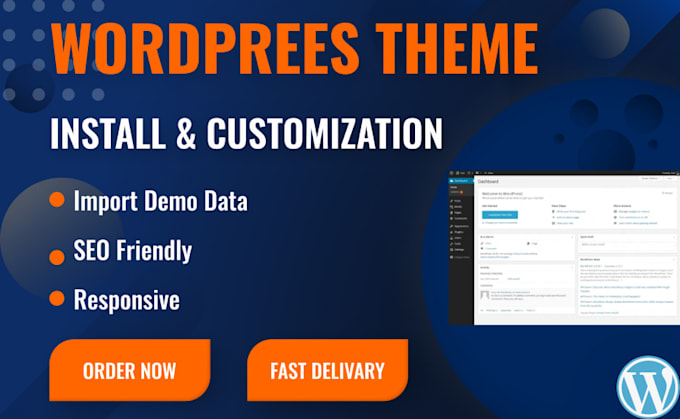 customize your wordpress web template or website template