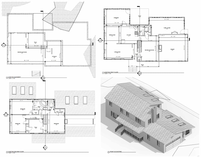 create scan to bim, revit model from point cloud or pdf