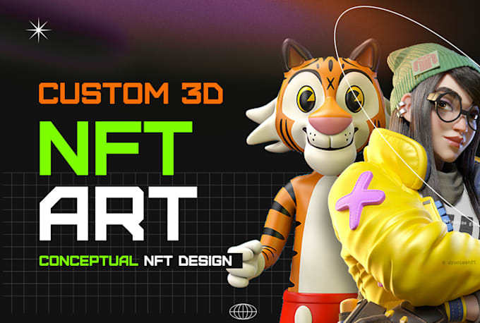 3d nft character, 3d nft art, nft character, 100 1k 10k collections