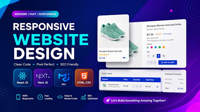 expert ai websites figma to react conversion with nextjs, mui, tailwind CSS