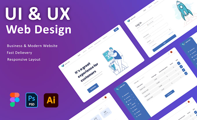 I will do professional website landing page design with  figma