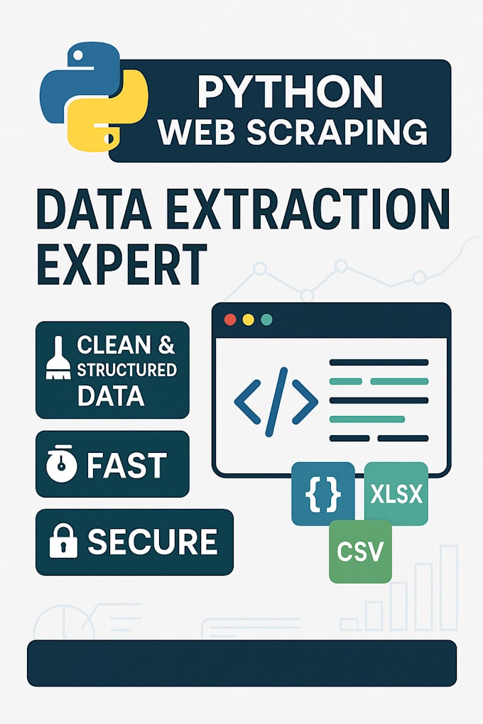 do fast python web scraping, data extraction and automation