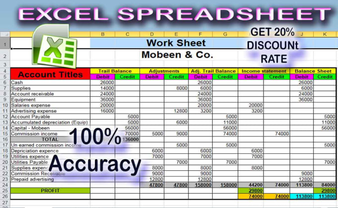 Make excel spreadsheet in 100 percent accuracy by Waseemafridi37 | Fiverr