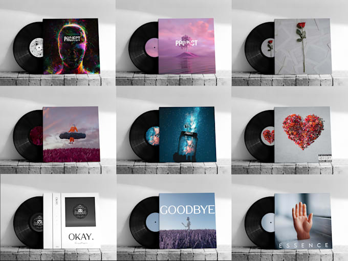 create high quality creative graphic design album covers