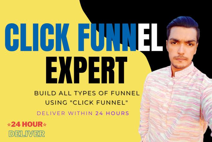 Hire a freelancer to build clickfunnel, lead magnet, membership, product launch, webinar funnel