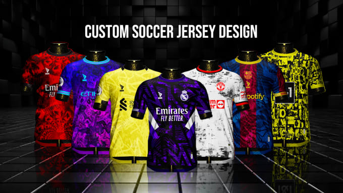 Design personalizzato di calcio maglia della squadra di calcio