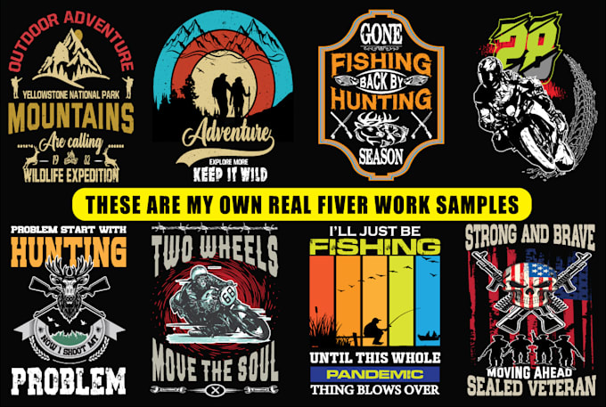 Create bulk,vintage typography and custom t shirt design by ...