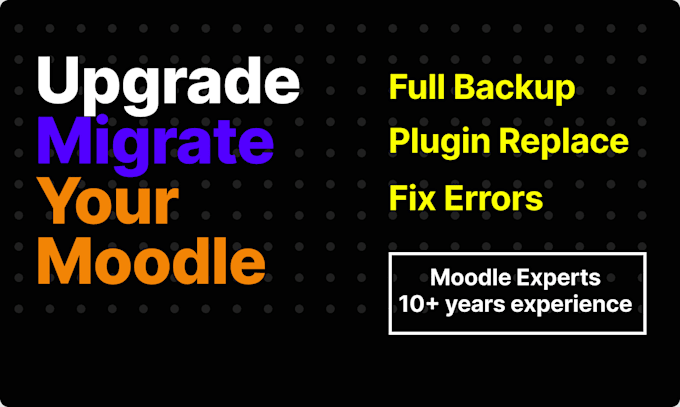 upgrade your moodle website to latest version