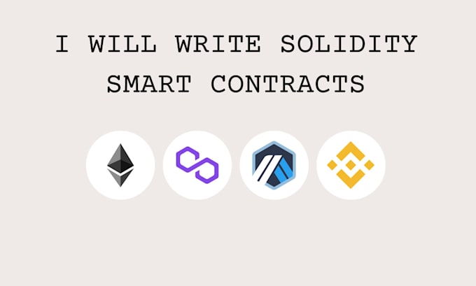 write custom solidity smart contracts