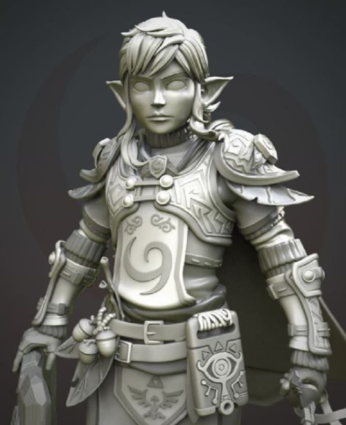 sculpting characters for 3d printing in zbrush