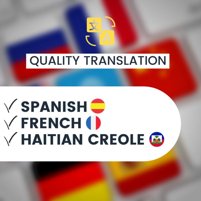 provide live haitian creole translation for meetings or calls