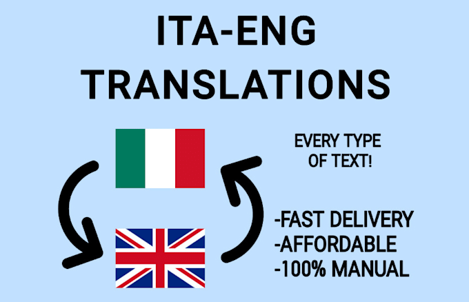 do italian to english and english to italian translations
