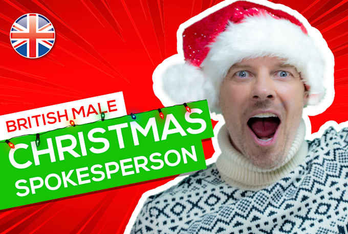 be your british male christmas spokesperson
