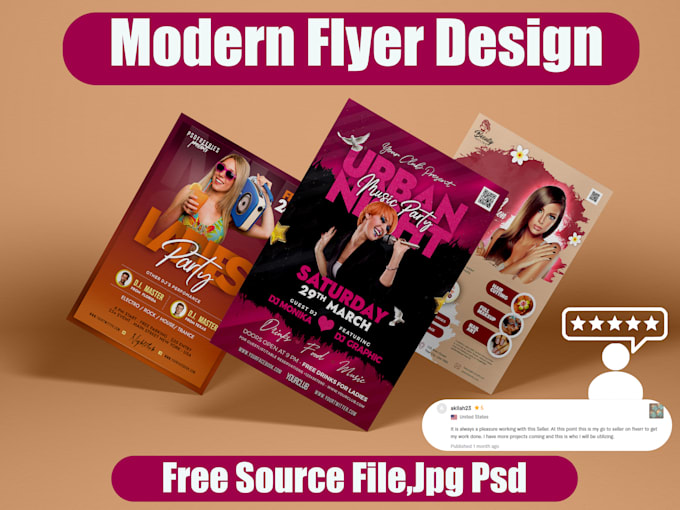 design professional flyer design within 5 hours