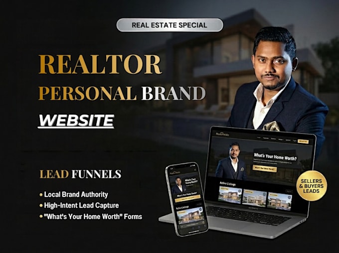 build a realtor personal brand website for real estate leads