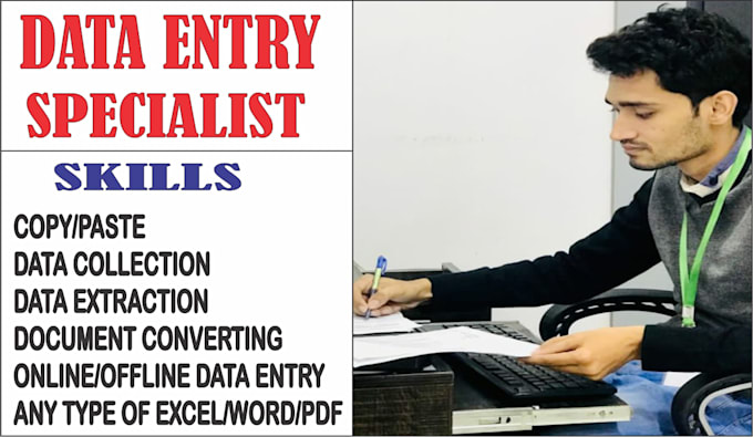 do data input, data collection, data conversion, composing