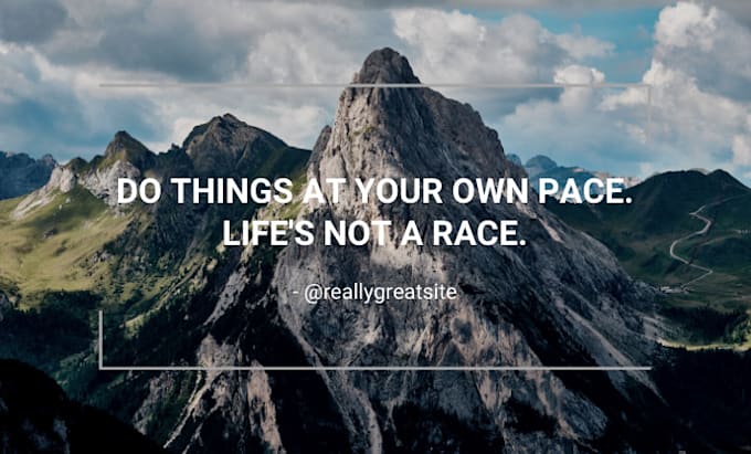 Design inspirational, motivational quote posts with logo and url by Ars ...