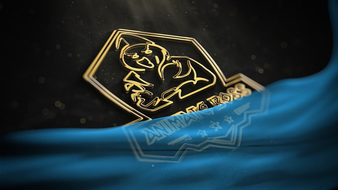 make 25 luxury gold  logo intro animation with sound effects