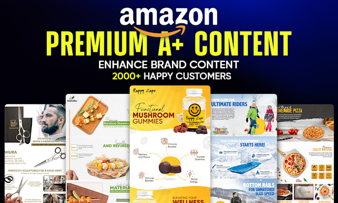 design premium amazon a plus content, amazon ebc