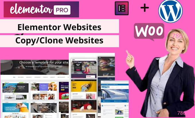 duplicate,copy,clone, redesign elementor wordpress   website with elementor pro