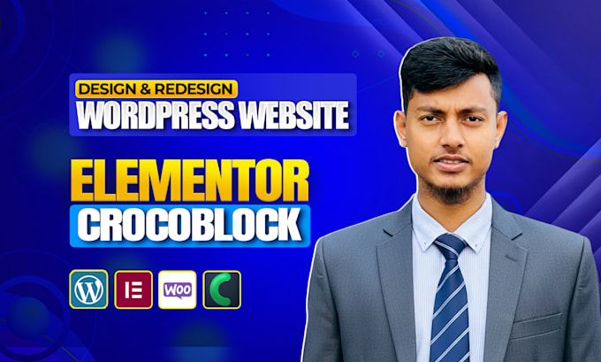 build wordpress website with elementor pro and ecommerce