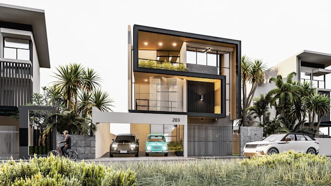 create a realistic interior and exterior renders