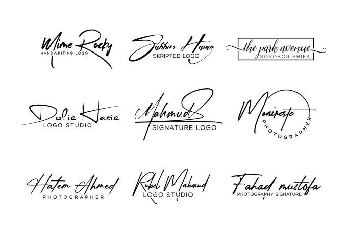 Design classy and elegant signature handwritten logo by Oishy_design ...