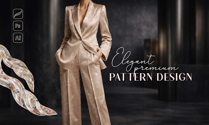 design premium hand drawn patterns for textiles and fabrics