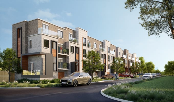 create 3d realistic exterior visualization