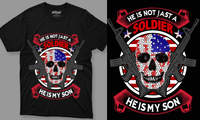 Create usa flag t shirt and custom t shirt designs by Pritishroy324