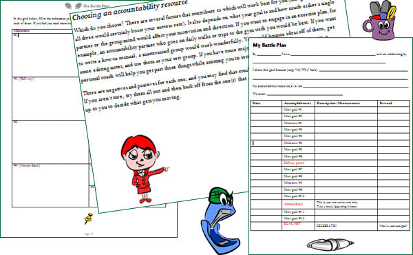 send you the battle plan goalsetting workbook