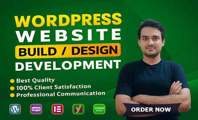 design a premium wordpress website with elementor pro