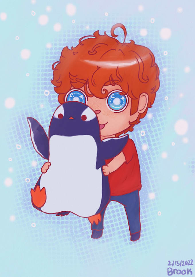 draw you custom portraits in a cute art style
