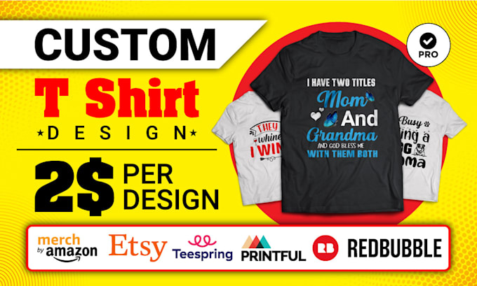 do custom typography t shirt design