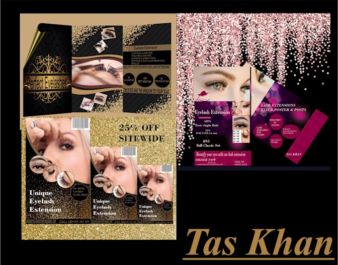 eyelashes,  flyers  logo design , hair extension, salon,  nail