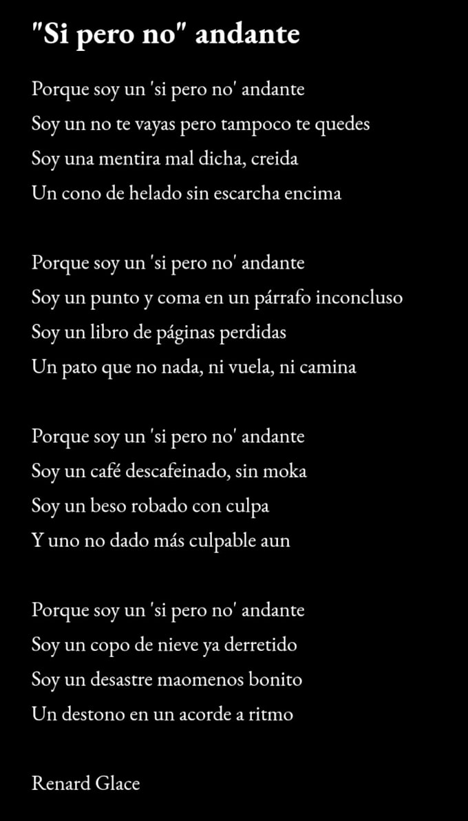 write love or sad poems in spanish