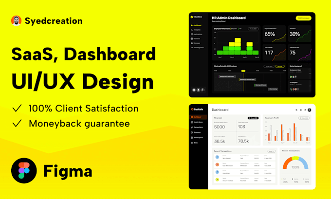 do stunning dashboard design with great ux and ui