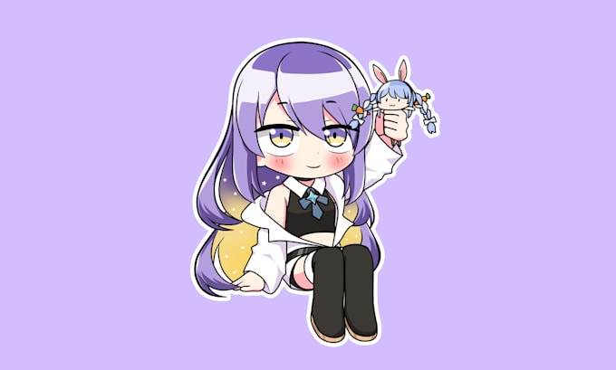 draw a cute chibi character in anime style for you