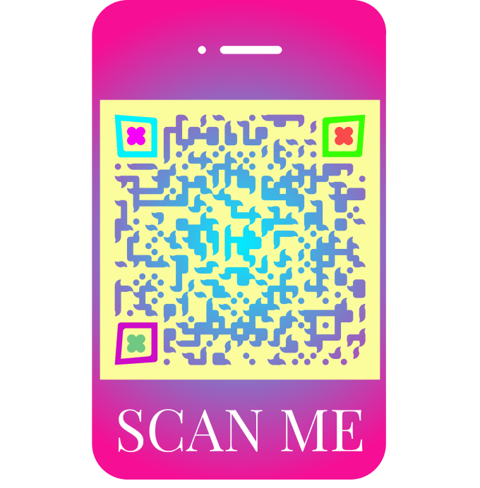Esign qr code sticker card with call to action text by Rajeevsambyal6 ...