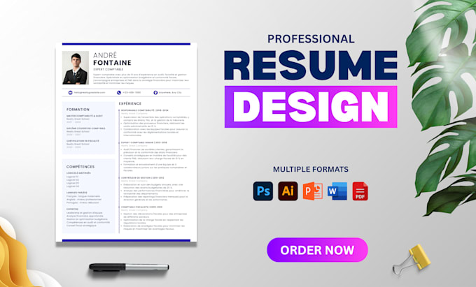create a modern ats friendly resume, CV and cover letter