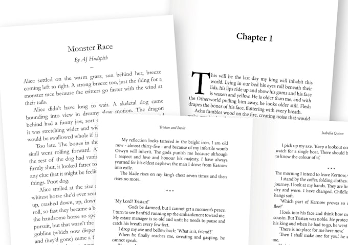 do English typesetting of books,journals,Novels,document