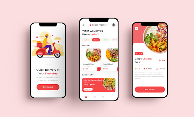 create mobile app UI UX design with figma