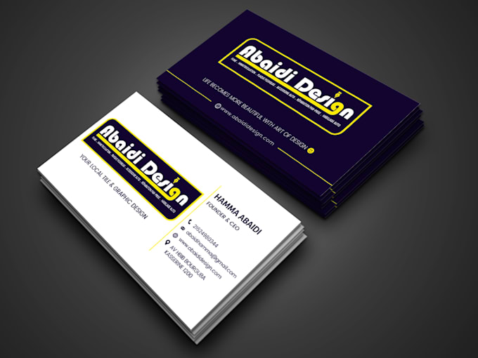 modern business card design