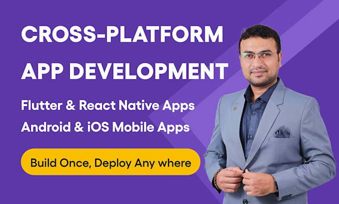 do flutter mobile app development for ios app and android app creation