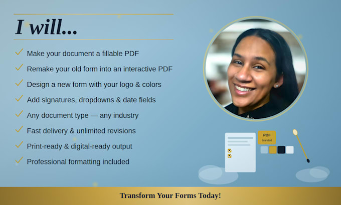 convert, recreate or design your doc into a fillable PDF form or worksheet