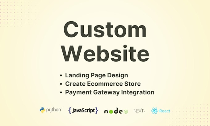 Create ecommerce website using react and fastapi by Salah_3652 | Fiverr