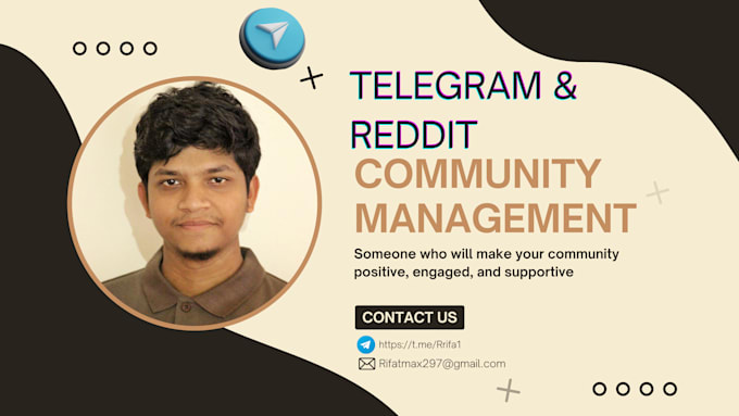 manage reddit and telegram community
