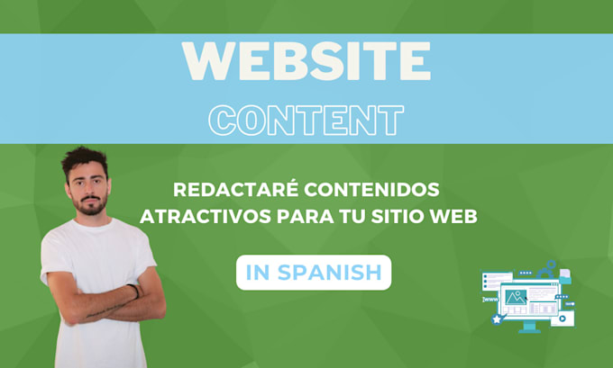 write content for your website in spanish