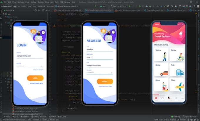 Design android app xml layouts frontend and ui in android studio by ...