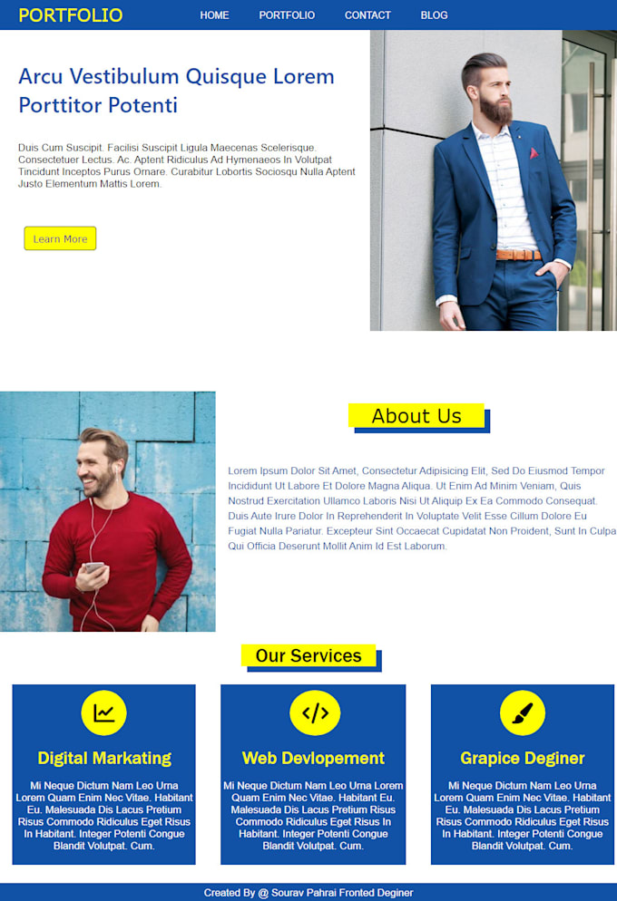 Do html css web design by Monavai | Fiverr